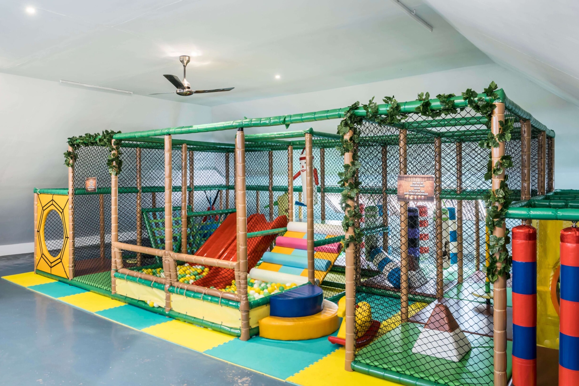Kid's play area for families at a resort in Wayanad